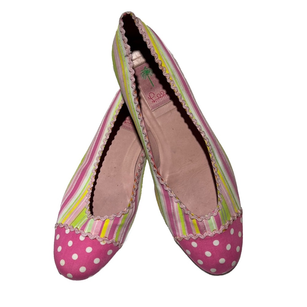 AUTHENTIC LILLY PULITZER SHOES, SUMMER STYLE FLATS, 9M